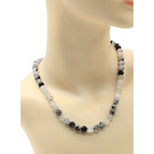 Бусы из турмалинового кварца (волосатик) шарик гр.8мм, 48см Бусы из турмалинового кварца (волосатик) шарик гр.8мм, 48см