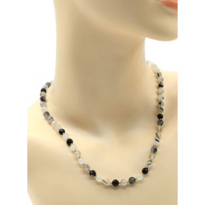 Бусы из турмалинового кварца (волосатик) шарик гр.6мм, 47см