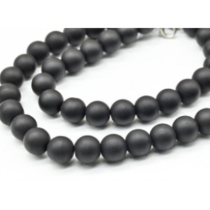 Бусы из шунгита шарик 10мм, 46см (иск.)