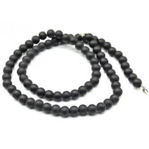 Бусы из шунгита шарик 6мм, 45см (иск.)