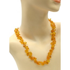 Бусы из янтаря облепиха цвет медовый, 51см