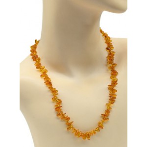 Бусы из янтаря рожки цвет медовый, 49см Бусы из янтаря рожки цвет медовый, 49см