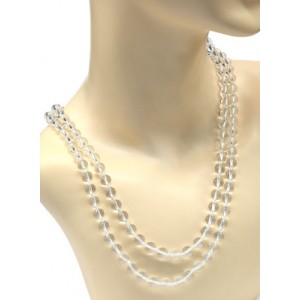 Бусы 120см шарик 8мм из хрусталя (имитация)