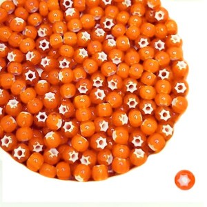 Бисер Preciosa Cornelian Star 93703 оранжевый 6 р. (4,1 мм), 10 гр Чехия