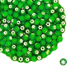 Бисер Preciosa Cornelian Star 53712 зеленый 6 р. (4,1 мм), 10 гр Чехия