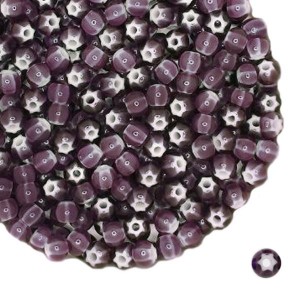Бисер Preciosa Cornelian Star 23708 пурпурный 5 р. (4,5 мм), 10 гр Чехия