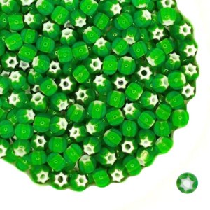 Бисер Preciosa Cornelian Star 53712 зеленый 5 р, (4,5 мм), 10 гр Чехия