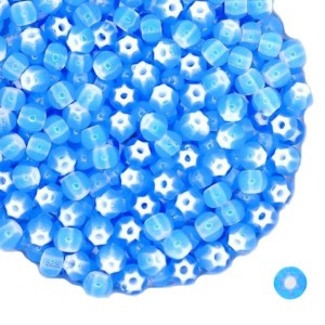 Бисер Preciosa Cornelian Star 63715 голубой 5 р. (4,5 мм), 10 гр Чехия