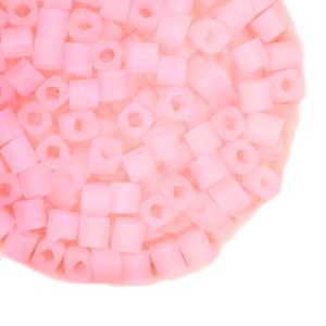 Бисер TOHO CUBE 4 мм цвет 0145F матовый бледный розовый Япония 5 граммов