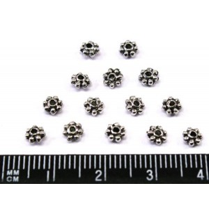 Разделитель Ромашка цвет старое серебро 4*1 мм 40 штук/упаковка