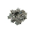 Пайетки Цветок объемный 10 мм Китай, цвет серый металлик, 3 грамма/упаковка