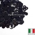Пайетки Италия LUSTRE 6 мм Nero (чёрный) 3 грамма