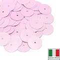 Пайетки Италия лаковые плоские 10 мм цвет Rosa (нежно-розовый глянец) 3 грамма