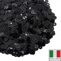 Пайетки Италия LUSTRE 3 мм Nero (чёрный) 3 грамма