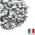 Пайетки 4 мм Италия чаша цвет 916W Argento Satinato (матовое серебро) 2 грамма ! Пайетки 4 мм Италия чаша цвет 916W Argento Satinato (матовое серебро) 2 грамма !