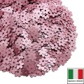 Пайетки 5 мм Италия Цветочки цвет 306W Rosa Satinato (Розовый сатин) 3 грамма/упаковка