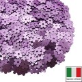 Пайетки 5 мм Италия Цветочки цвет 506W Lilla Satinato (Сиреневый сатин) 3 грамма/упаковка