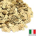 Пайетки 4 мм Италия плоские цвет 236W Oro Giallo Satinato (матовое золото) 3 грамма (ок. 900 штук) Пайетки 4 мм Италия плоские цвет 236W Oro Giallo Satinato (матовое золото) 3 грамма (ок. 900 штук)