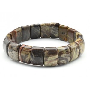 Браслет сегмент 15*11мм из агата цветочного