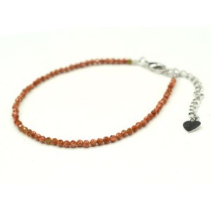 Браслет из авантюрина шарик гр.2мм, 17см (иск.) Браслет из авантюрина шарик гр.2мм, 17см (иск.)