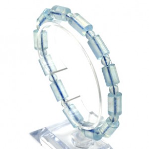 Браслет из аквамарина цилиндр 8*13мм, 23г