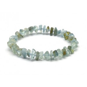 Браслет из аквамарина галтовка 9мм, 11,7г