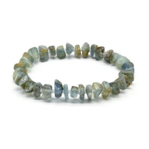 Браслет из аквамарина галтовка 8-9мм, 13,5г