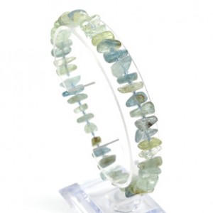 Браслет из аквамарина галтовка 10-11мм, 16,5г