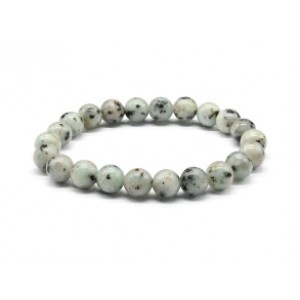 Браслет шарик 8мм из кварца тонированного цвет амазонит
