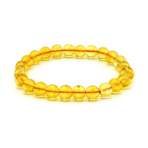 Браслет шарик 8мм из цитрина (имитация) Браслет шарик 8мм из цитрина (имитация)