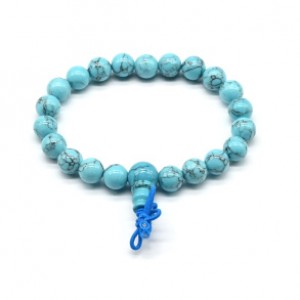 Браслет из бирюзы (имитация) шарик 8мм