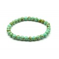 Браслет из бирюзы иранской (имитация) шарик 6мм
