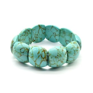 Браслет полукруг 21*17мм из бирюзы иранской (имитация)