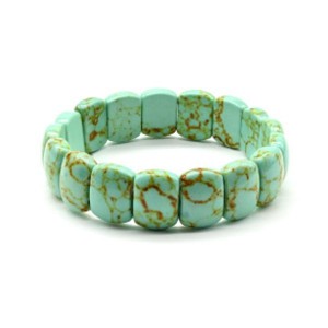 Браслет сегмент 15*10мм из бирюзы (имитация).