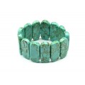 Браслет сегмент 34*13мм из бирюзы иранской (имитация)