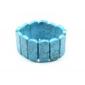 Браслет сегмент 34*13мм из бирюзы (имитация)