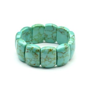 Браслет сегмент 25*16мм из бирюзы иранской (имитация)