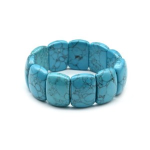 Браслет сегмент 25*16мм из бирюзы (имитация)