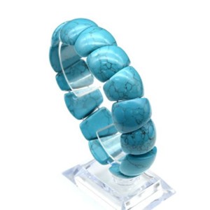 Браслет веер 20мм из бирюзы (имитация) Браслет веер 20мм из бирюзы (имитация)