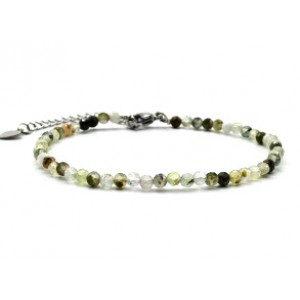 Браслет из пренита шарик гр.3мм, 17см