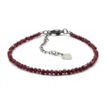 Браслет из граната шарик гр.2мм, 17см