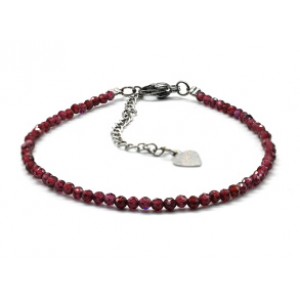 Браслет из граната шарик гр.2мм, 17см Браслет из граната шарик гр.2мм, 17см