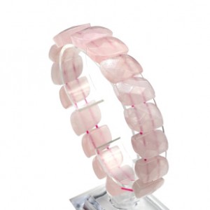 Браслет русалка гр.16*12мм из розового кварца