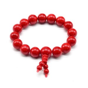 Браслет из коралла (имитация) шарик 12мм