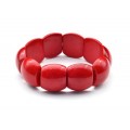 Браслет полукруг 21*18мм из коралла (имитация)