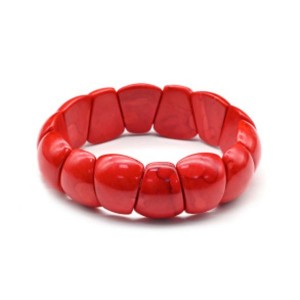 Браслет веер 20мм из коралла (имитация)