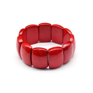 Браслет сегмент 25*16мм из коралла (имитация)