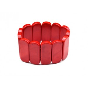 Браслет сегмент 34*13мм из коралла (имитация)