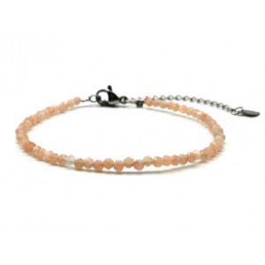 Браслет из солнечного камня (гелиолит) шарик гр.3мм, 17,5см Браслет из солнечного камня (гелиолит) шарик гр.3мм, 17,5см