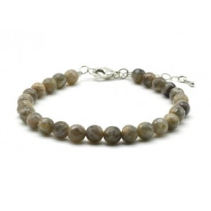 Браслет из лабрадорита шарик гр.6мм, 18см